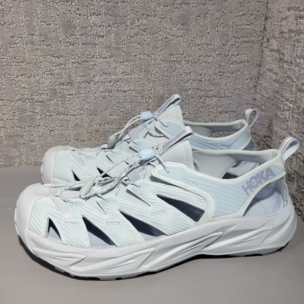 HOKA Hopara 1123112-ILS Unisex Size US L15 M14 Blue Hiking Running Sandals Shoes
